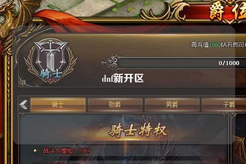 dnf新開區