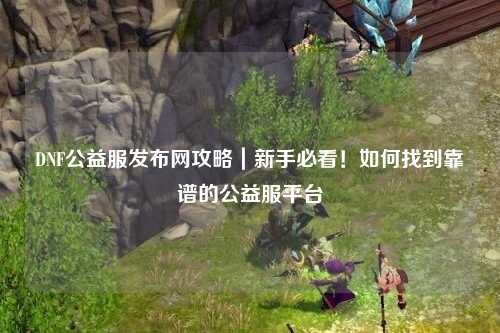 DNF公益服發布網攻略｜新手必看！如何找到靠譜的公益服平臺